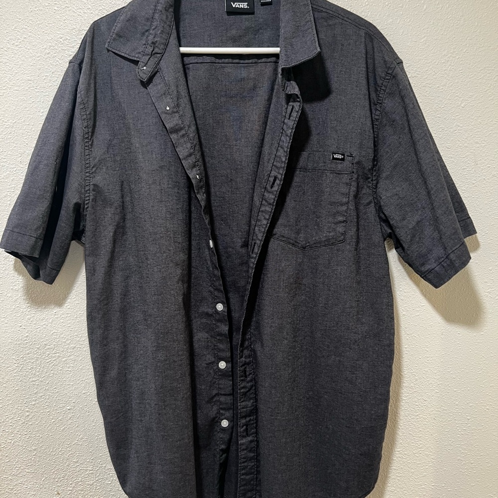 Vans Men's Black Short Sleeve Shirt